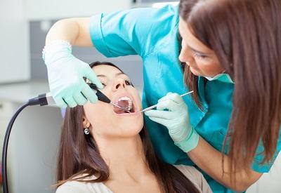woman at dentist in west covina